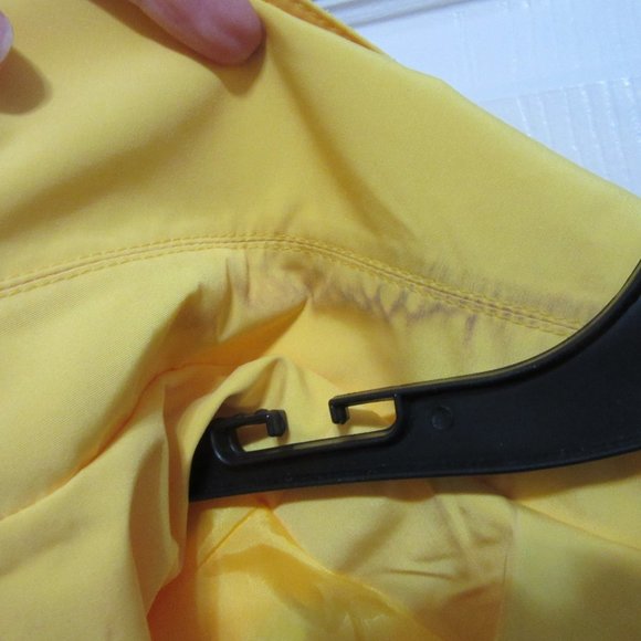 London Fog Yellow Double Breasted Belted Collared Trench Coat Size L Women's - Picture 8 of 13